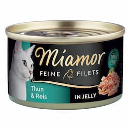 Megapakiet Miamor Feine Filets w puszkach, 24 x 100 g  - Tuńczyk z ryżem