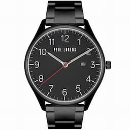 Zegarek męski Czarna bransoleta Paul Lorens PL1273B2-1A5 na bransolecie czarnej, czarna tarcza