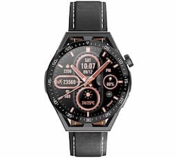 Smartwatch  Rubicon RNCE88-1 Czarny- Czarny Pasek Silikonowy + Czarny Pasek Skórzany