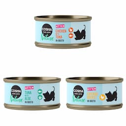 Mieszany pakiet próbny Cosma Nature Kitten - 24 x 70 g (3 smaki)