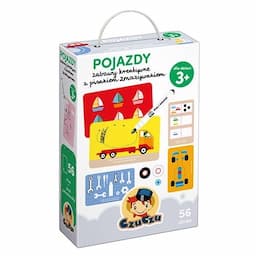 CzuCzu Zestaw edukacyjny Pojazdy Zabawy kreatywne z pisakiem zmazywakiem