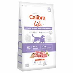 Calibra Dog Life Junior jagnięcina dla małych i średnich ras - 12 kg