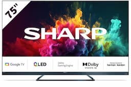 SHARP 75FQ8EG  QLED 4K 144Hz Google TV Dolby Vision Dolby Atmos