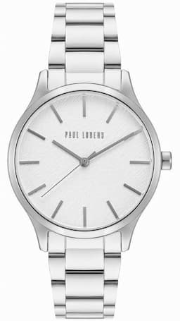 Zegarek damski PAUL LORENS PL20007B-3C1 na bransolecie srebrnej, srebrna tarcza