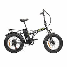 Rower elektryczny Motus Fat Road składany czarny rama 40 cm