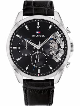 Zegarek Męski Czarny pasek Tommy Hilfiger BAKER 1710449