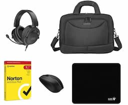 SILVER MONKEY X Słuchawki Koon + CompactBag + M40 Wireless + Podkładka pod mysz M + NortonLifeLock Antivirus Plus 1st. (12m.)