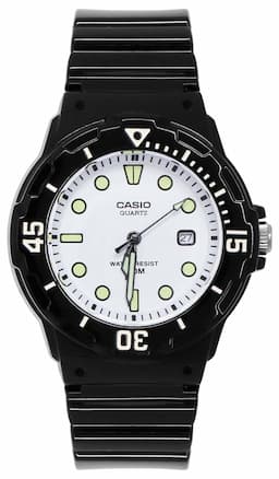 Zegarek dla dziewczynki Czarno Biały Casio LRW-200H-7E1VDF
