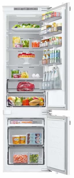 SAMSUNG BRB80F30BEF0EO AI No Frost 193,5cm 35dB Metal Cooling Komory Zero i Świeżości Zamiana Zamrażarki w Chłodziarkę 298L