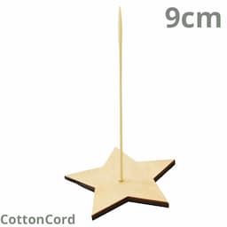 DREWNIANY STOJAK DO ANIOŁA GWIAZDKA 9cm, Boże Narodzenie