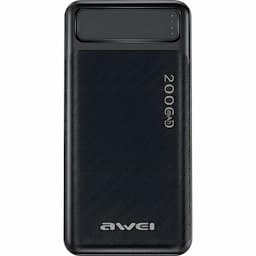 AWEI PowerBank P6K 20000mAh czarny/black 2xUSB/Micro-USB !