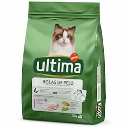 Ultima Cat Hairball, indyk i ryż - 2 x 7,5 kg