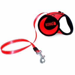 KONG Ultimate smycz automatyczna, czerwona - XL: do ok. 70 kg, dł. ok. 5 m