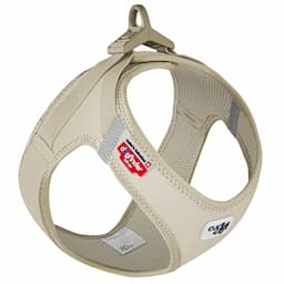 Curli Vest szelki z zapięciem Clasp Cord, jasnobrązowe - Rozmiar M: obwód klatki piersiowej 43,4 - 49 cm