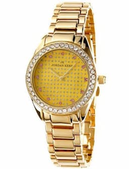 Zegarek damski Złoty Jordan Kerr 1101-3 na bransolecie złotej