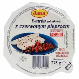 Twaróg solankowy z czerwonym pieprzem  Jana 275 g