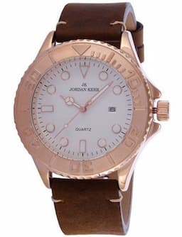 Zegarek męski Brązowy pasek Jordan Kerr KANI D6830G-2