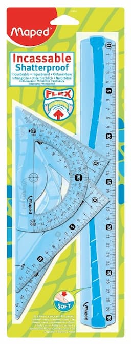 Zestaw linijek niełamliwych, mix kolorów