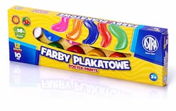 Astra, Farby plakatowe 12 kolorów - 10 ml