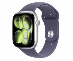 APPLE Watch Series 11 GPS + Cellular 42mm Aluminiowa koperta (srebrny)/ Sportowy pasek (księżycowa poświata) - rozmiar M/L