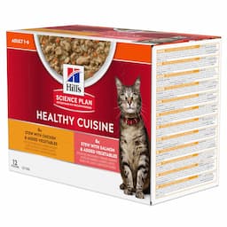 Hill's Science Plan Adult Healthy Cuisine, kurczak i łosoś - 48 x 80 g