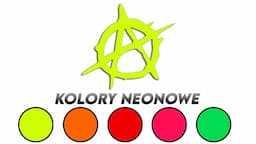 Wycinana naklejka ANARCHIA - ANARCHY kolory neonowe - J and A