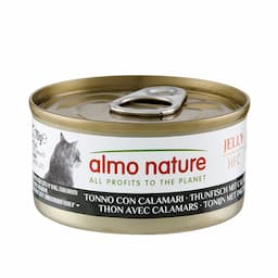 5 + 1 gratis! Almo Nature HFC Natural, 6 x 70 g - Tuńczyk i kalmary w galarecie