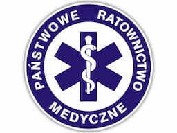 Naklejka PAŃSTWOWE RATOWNICTWO MEDYCZNE 50 cm na Ambulans karetkę