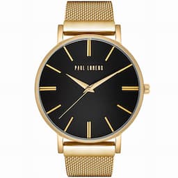 Zegarek damski zegareka damski tarcza Czarna tarcza Paul Lorens PL10401B-1D1 na bransolecie złotej