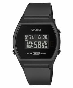 Cyfrowy Zegarek damski na czarnym pasku CASIO LW-204-1BEF