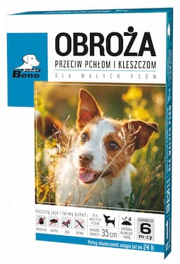 Super Beno obroża przeciw pchłom i kleszczom - S: 35 cm obroża dla małych psów